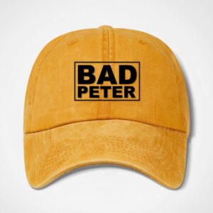 Bad Peter Baseball Cap Mustard Yellow
